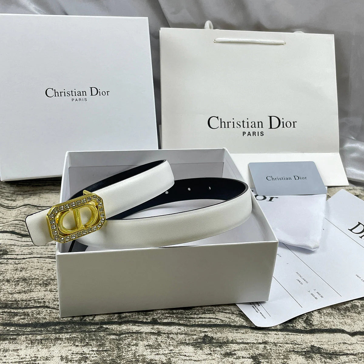 2025 6 Colors CD rhinestone plain belt