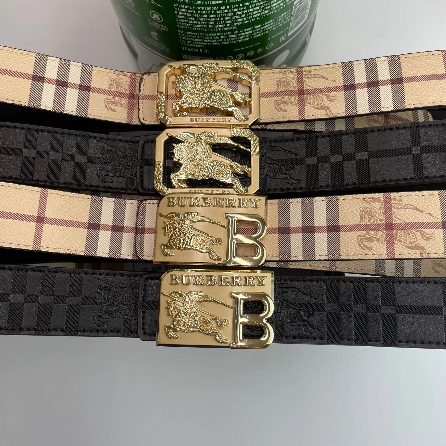 2025 4 Colors printed letter buckle leather belt