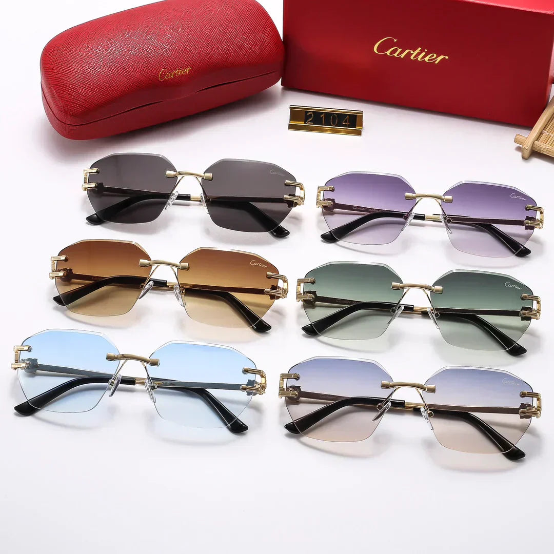 2025 Fashion Frameless Sunglasses 2104