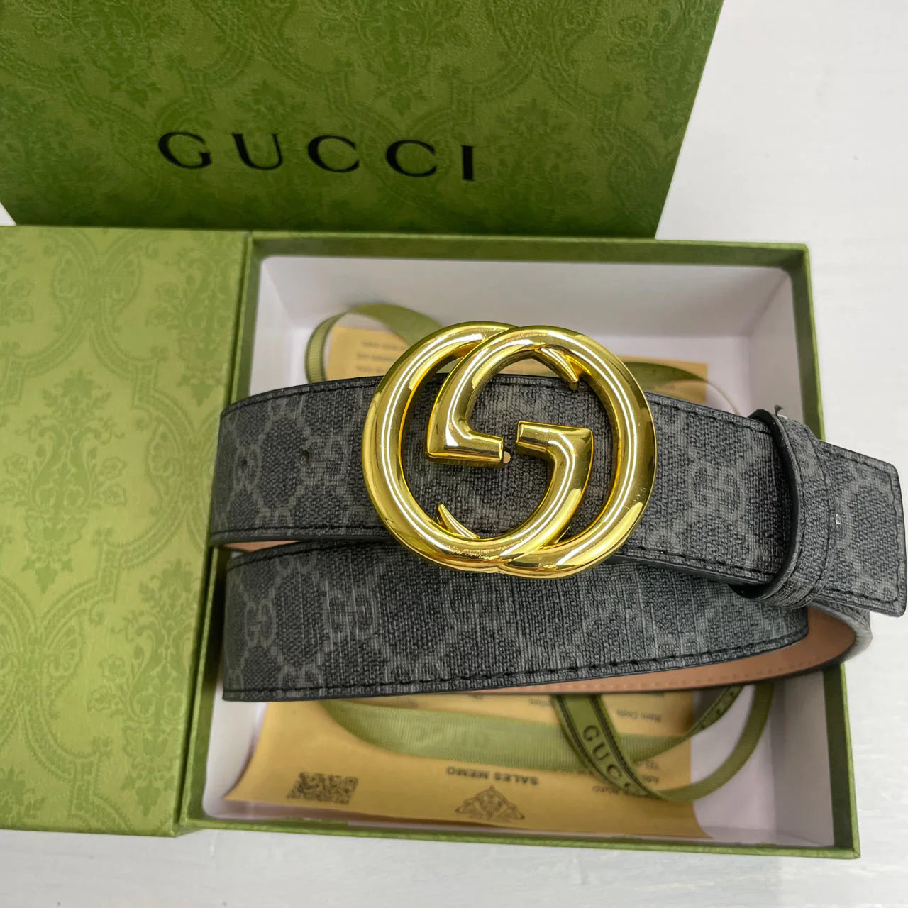 2025 4 Colors Classic double G pattern printed belt