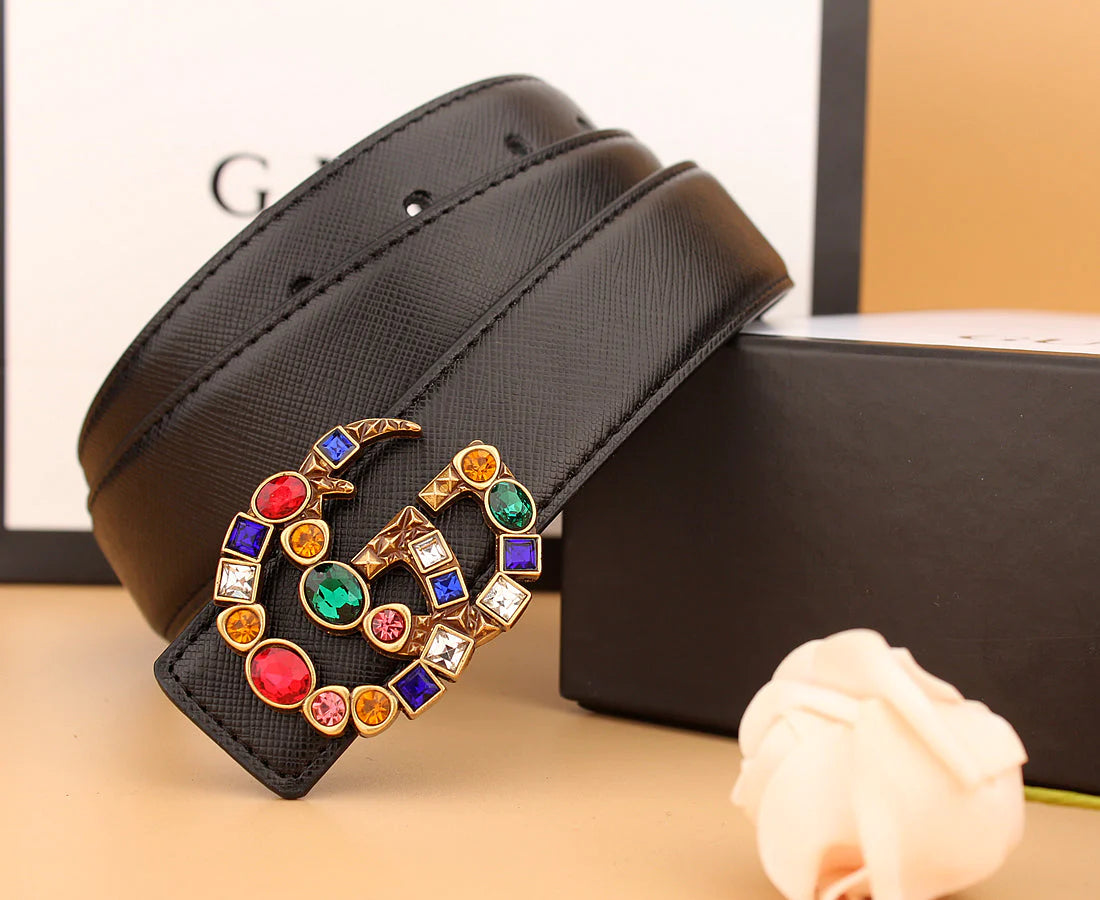 2025 2 double irregular colored diamond belts