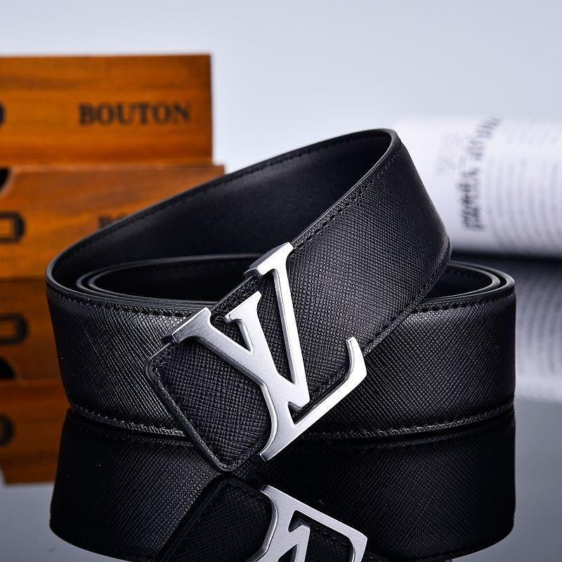 2025 3 Colors New Letter Black Leather Belt
