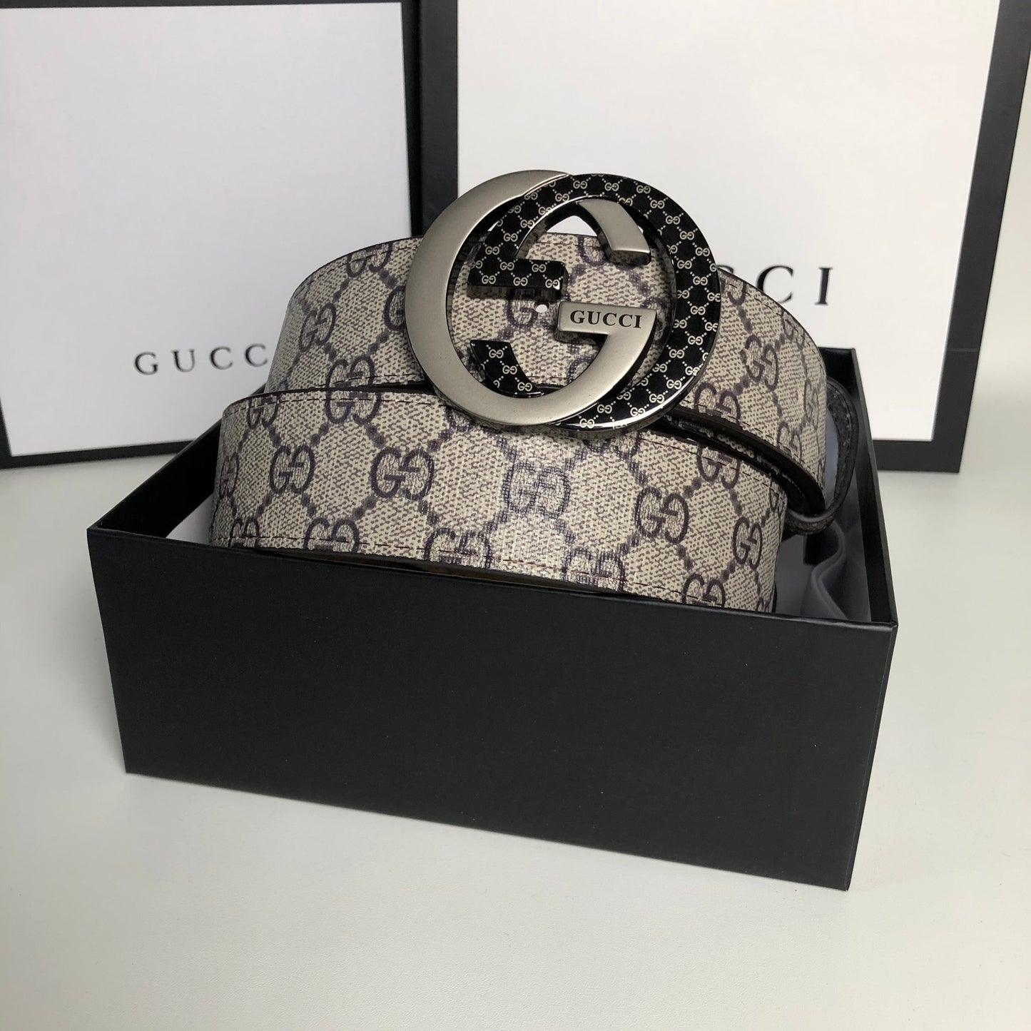 2025 3 Colors printed letter leather belt