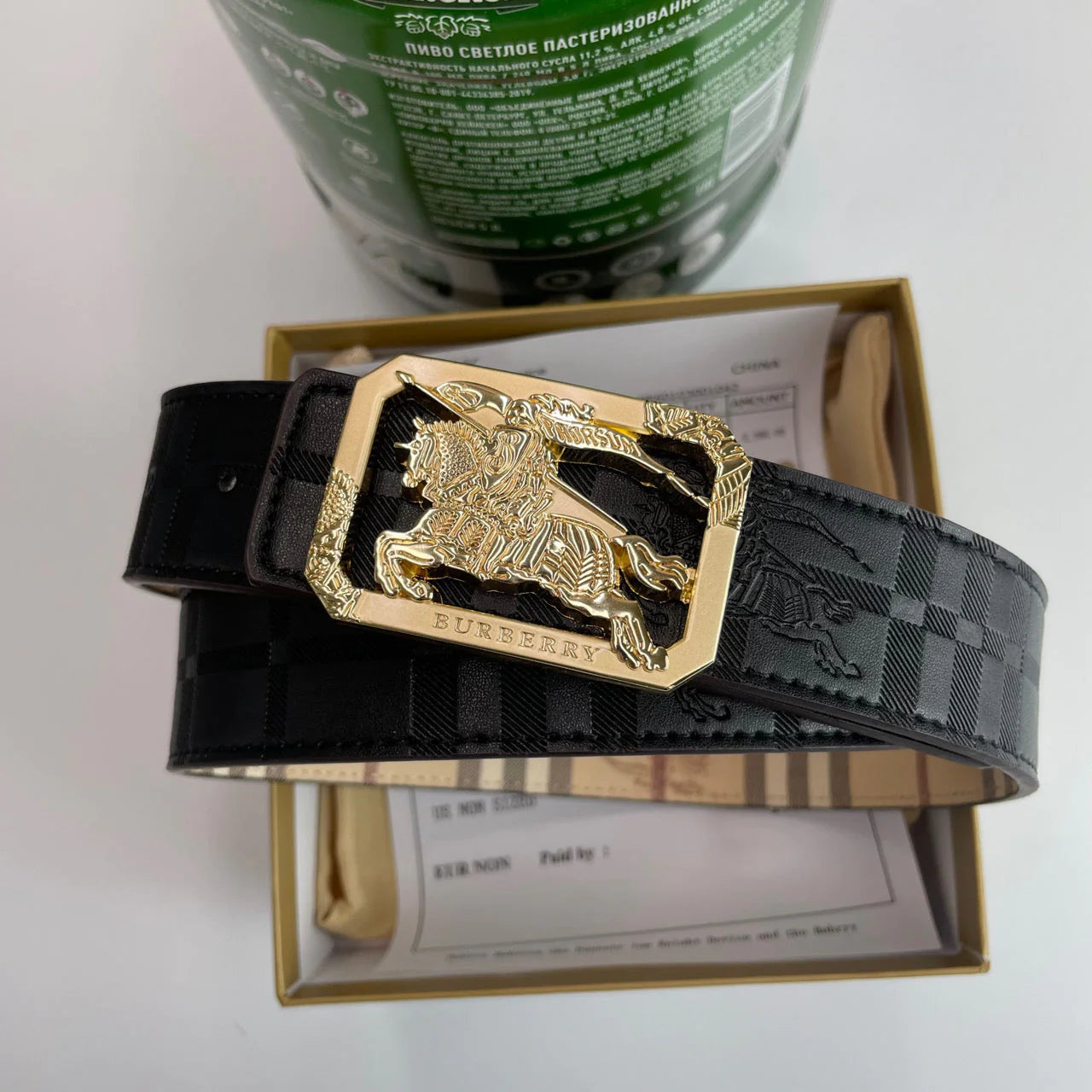 2025 4 Colors printed letter buckle leather belt