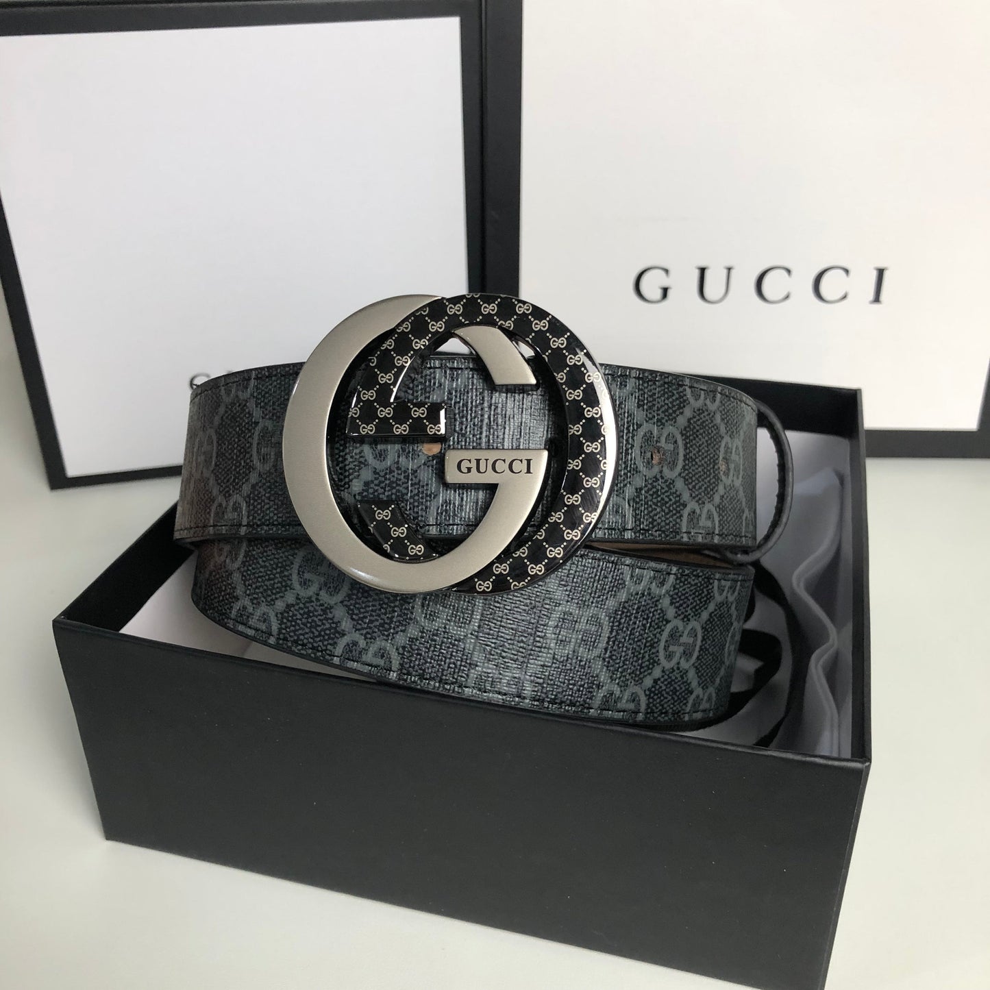 2025 3 Colors printed letter leather belt