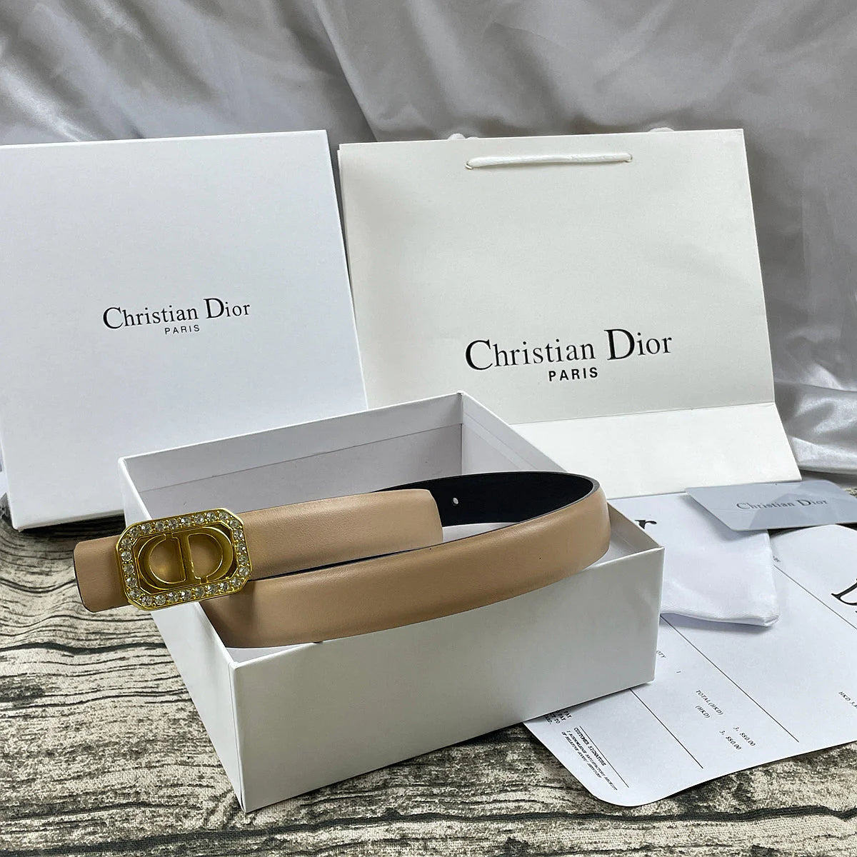 2025 6 Colors CD rhinestone plain belt