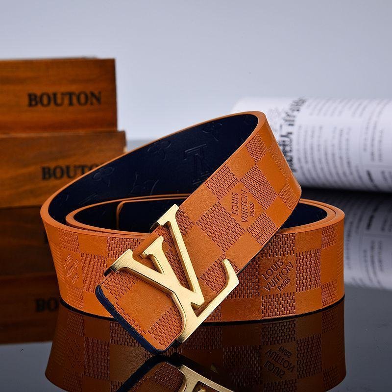 2025 3 Colors New Letter Brown Leather Belt