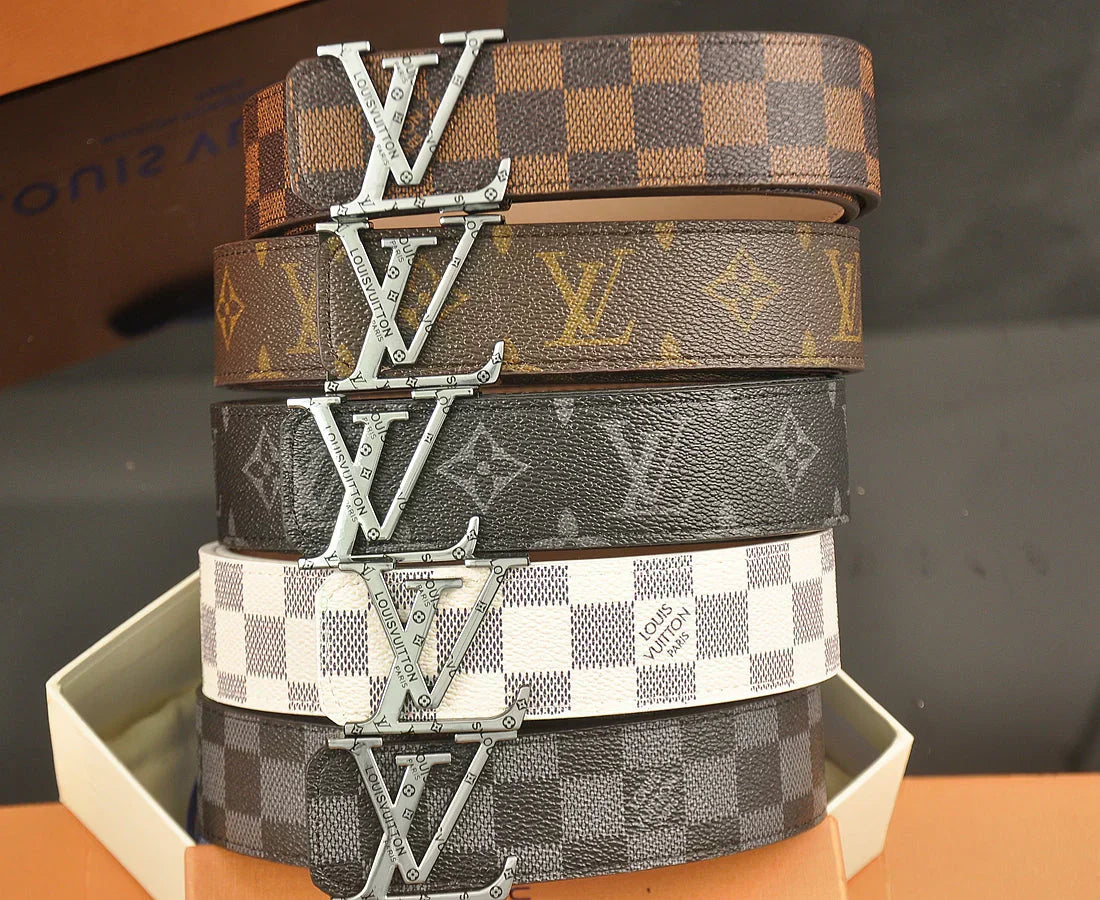 2025 belt 5 Colors four-leaf clover pattern printed belt