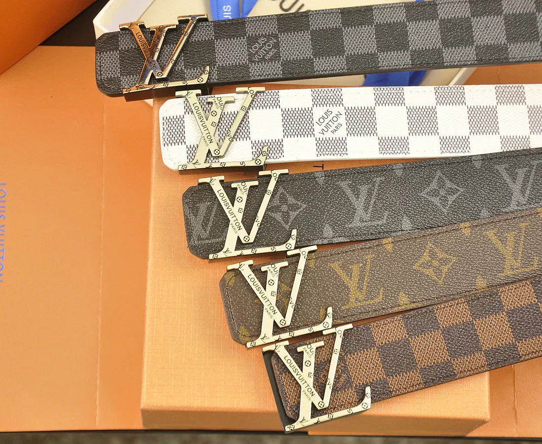 2025 belt 5 Colors four-leaf clover pattern printed belt