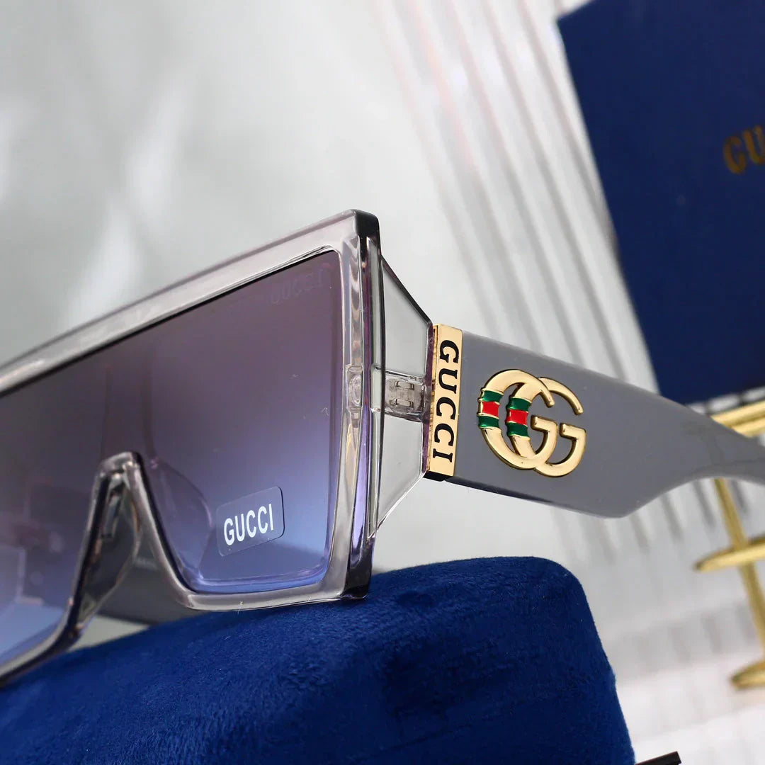 2025 Trendy Square Frame One-Piece Sunglasses