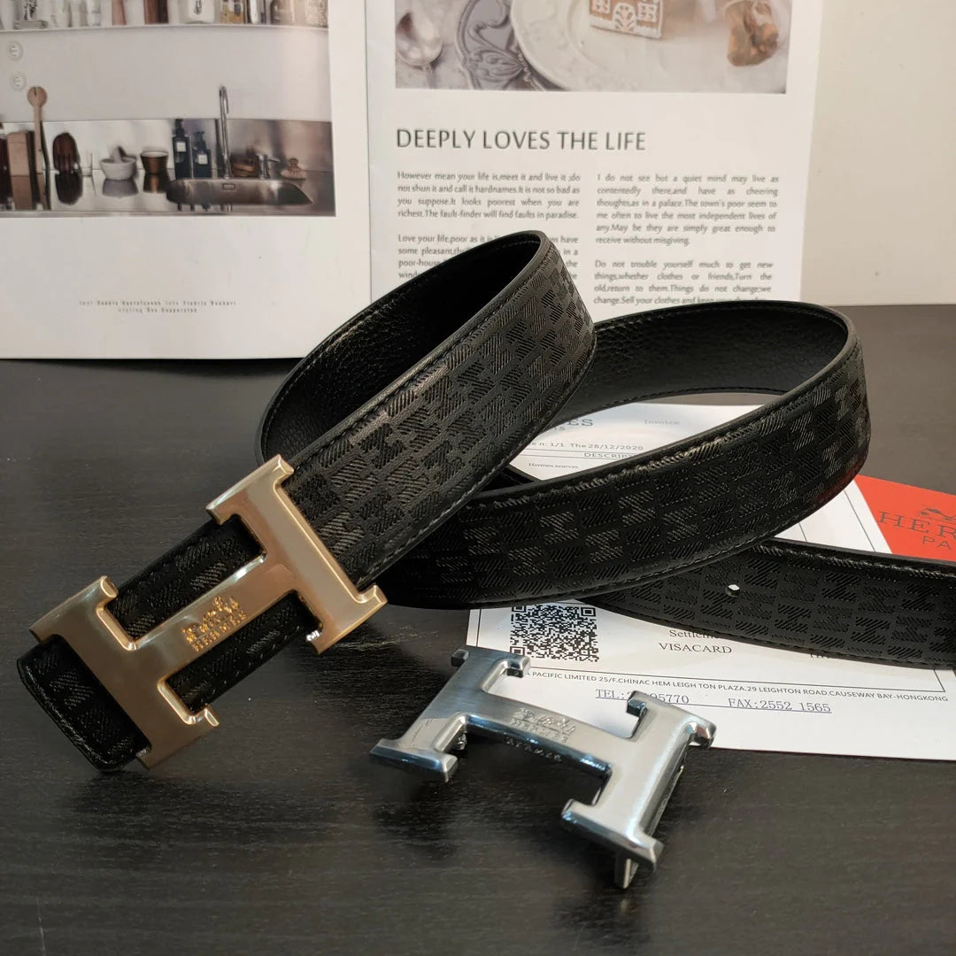 2025 2 Colors printed leather belt