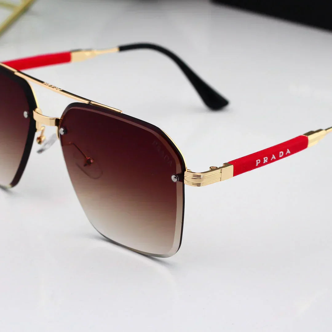 2025 Gold Thin Frame Sunglasses