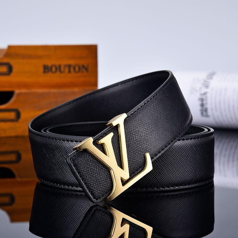 2025 3 Colors New Letter Black Leather Belt