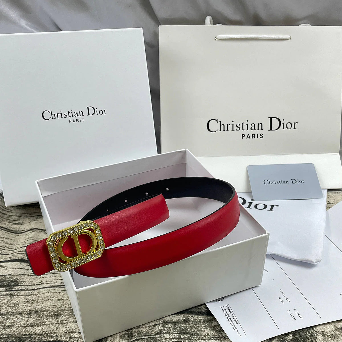 2025 6 Colors CD rhinestone plain belt