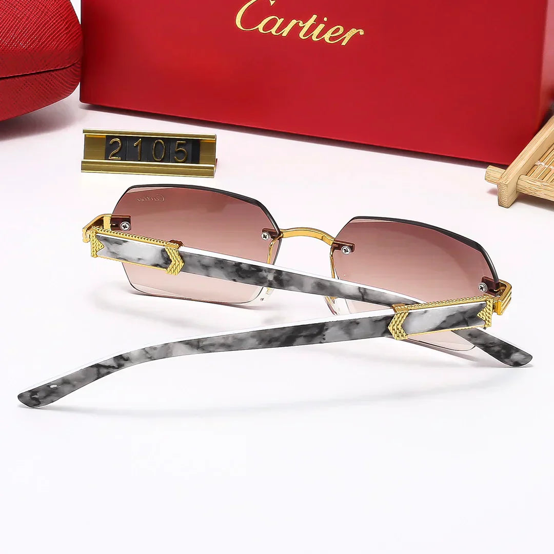 2025 stylish frameless sunglasses 2106