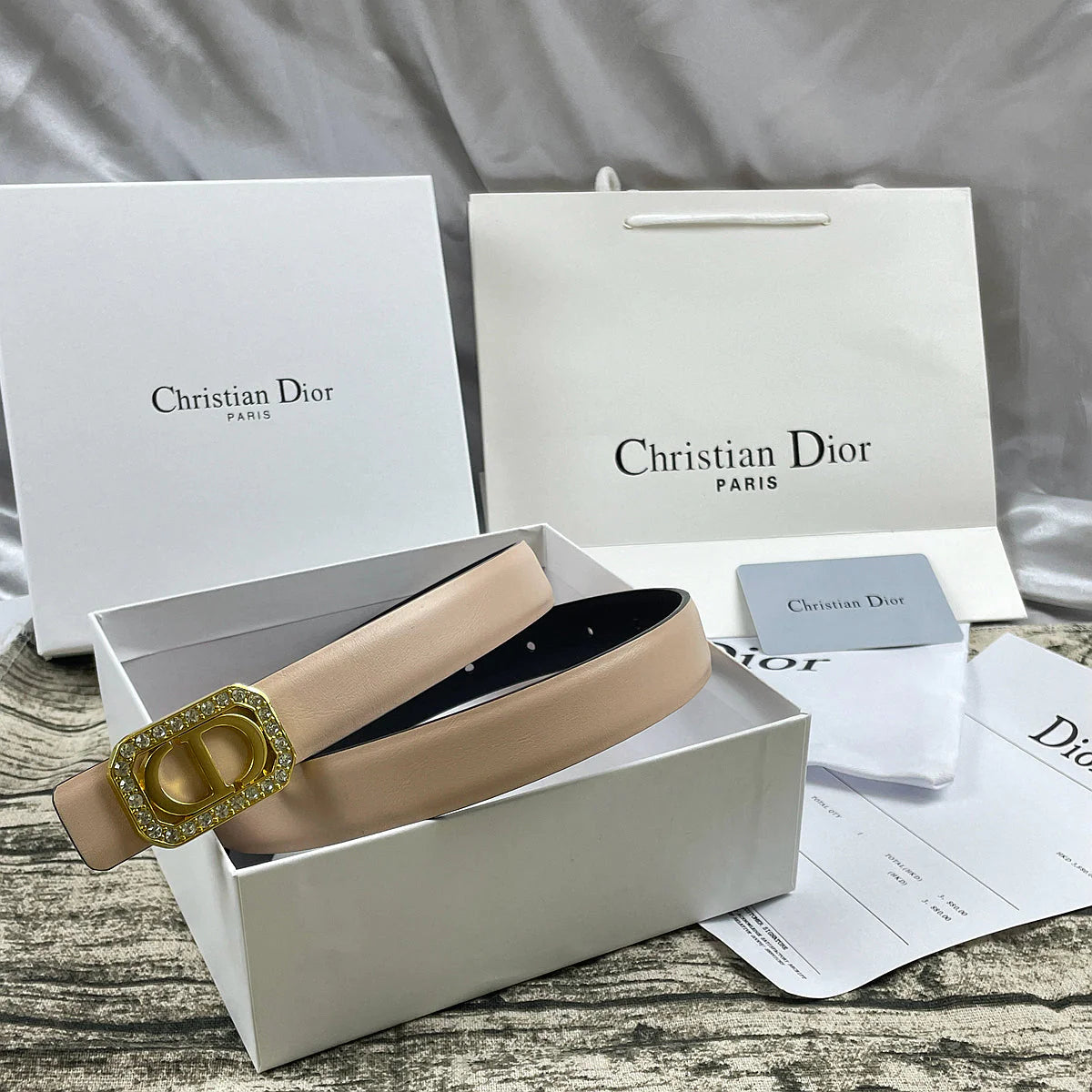 2025 6 Colors CD rhinestone plain belt