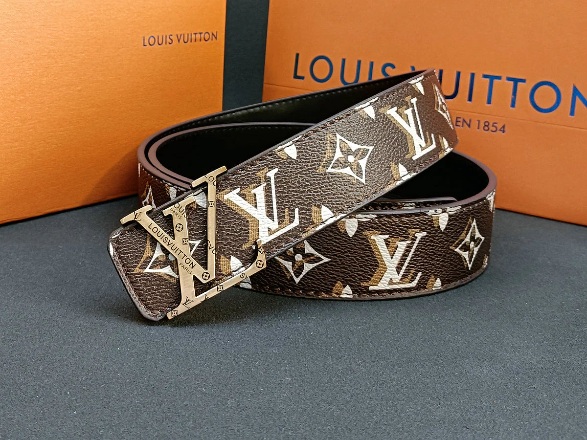 2025 3 Colors four-leaf clover double shadow printed belt