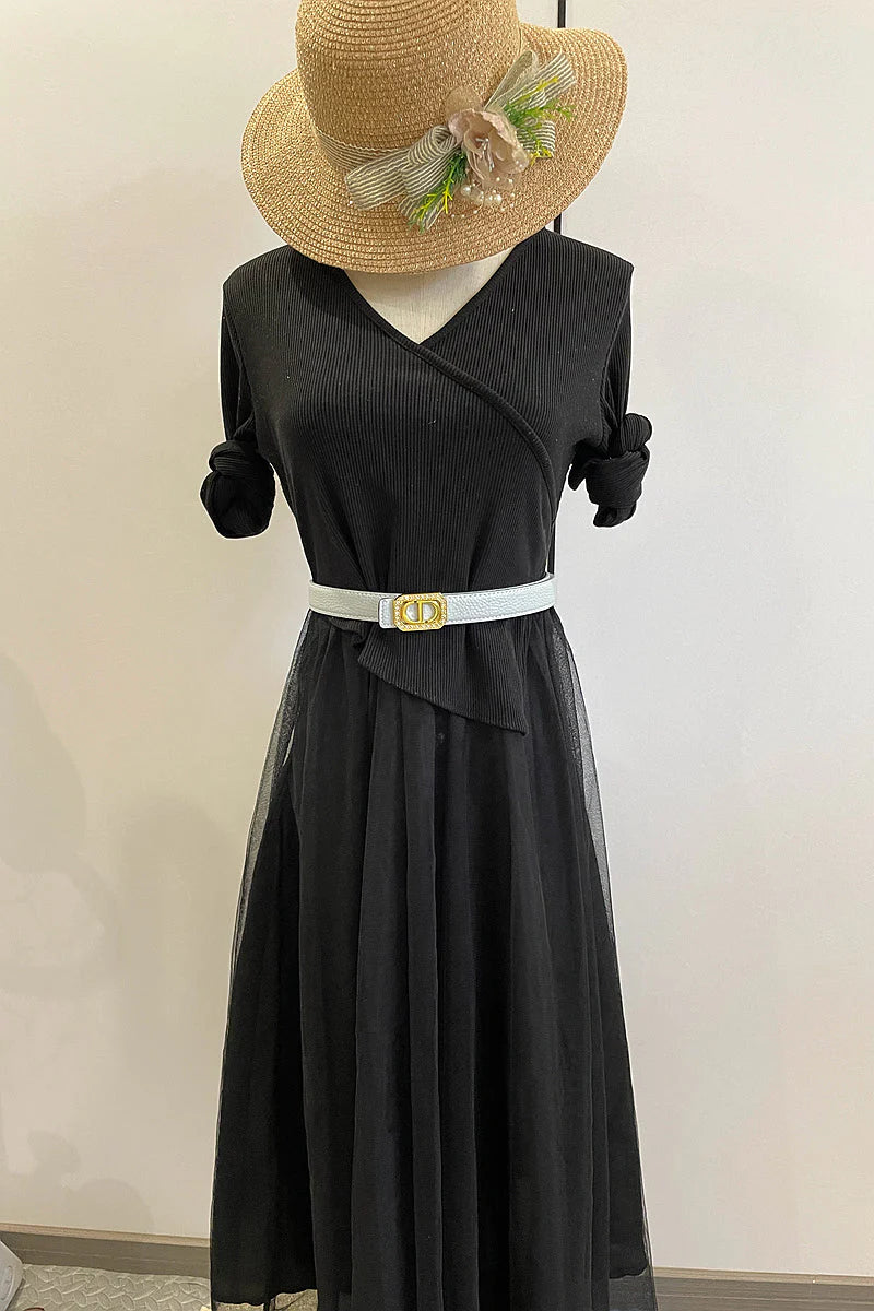 2025 6 Colors rhinestone lychee pattern double-sided belt