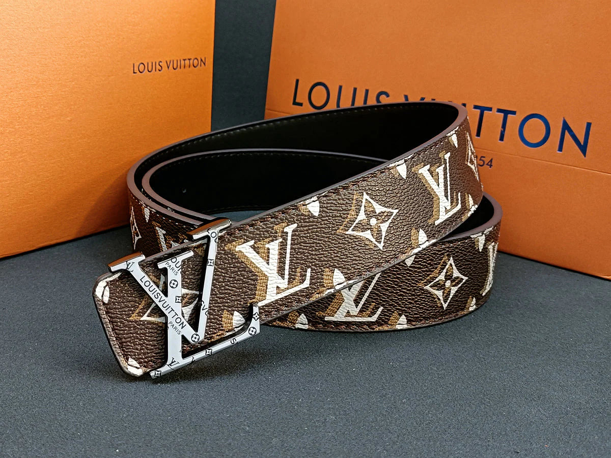 2025 3 Colors four-leaf clover double shadow printed belt