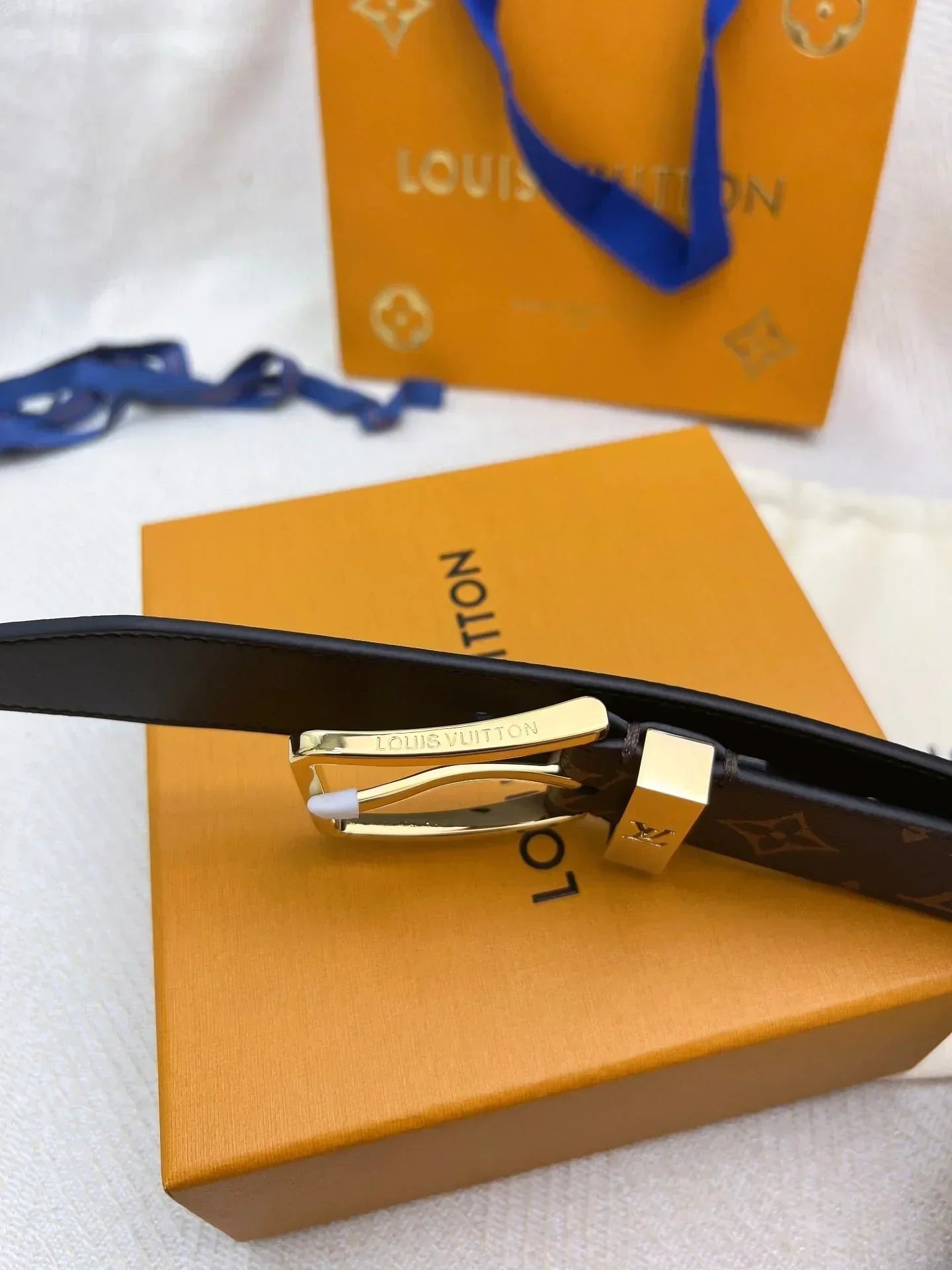 2025 Double-sided imported special fabric electroplated copper buckle belt 3.5cM