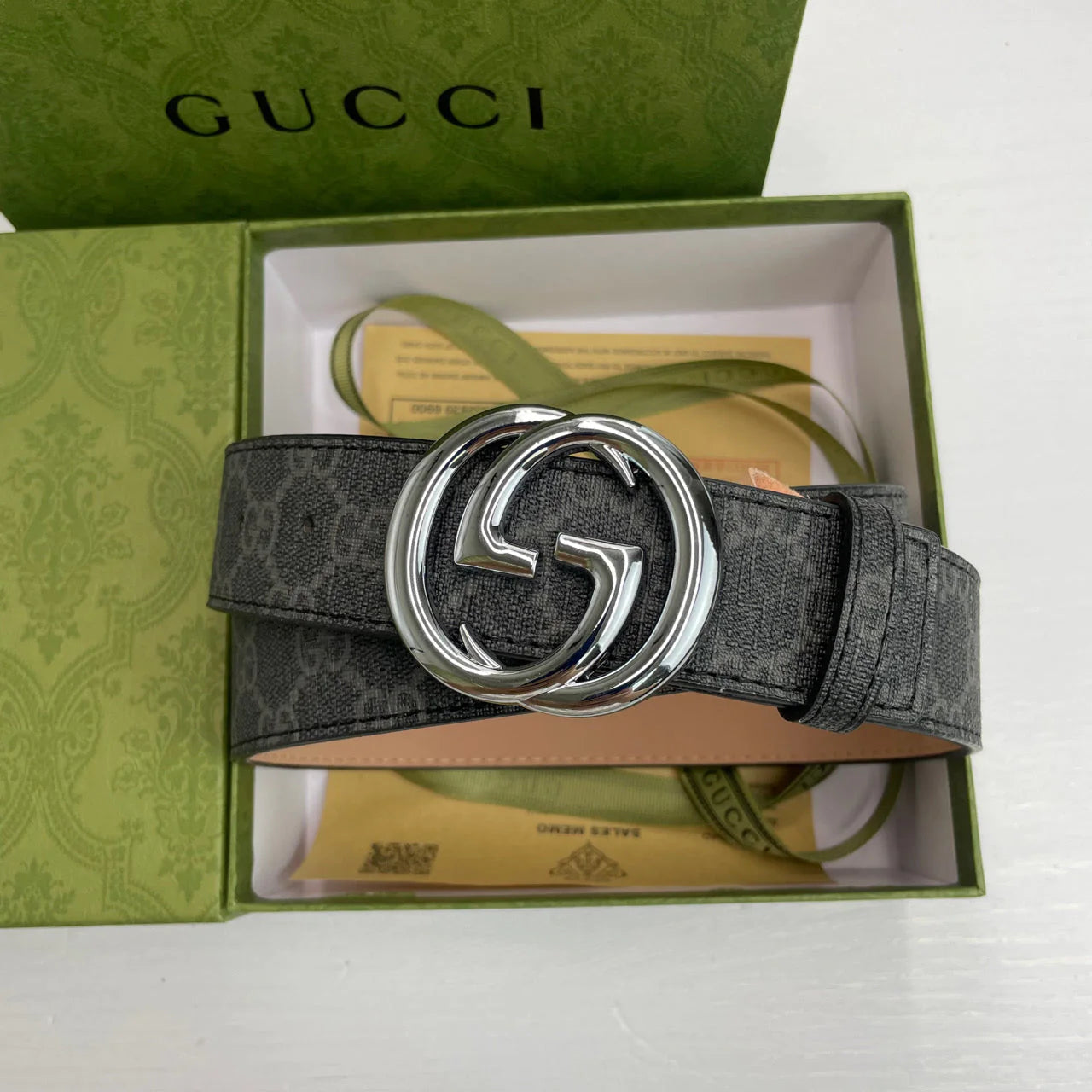 2025 4 Colors Classic double G pattern printed belt