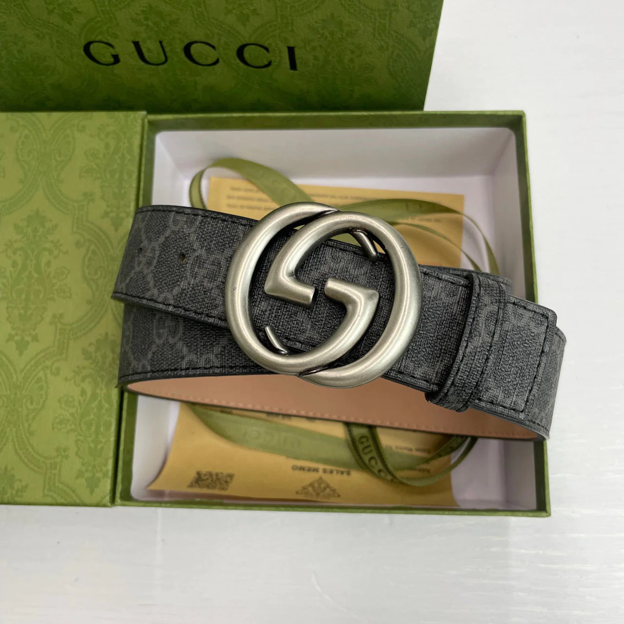 2025 4 Colors Classic double G pattern printed belt