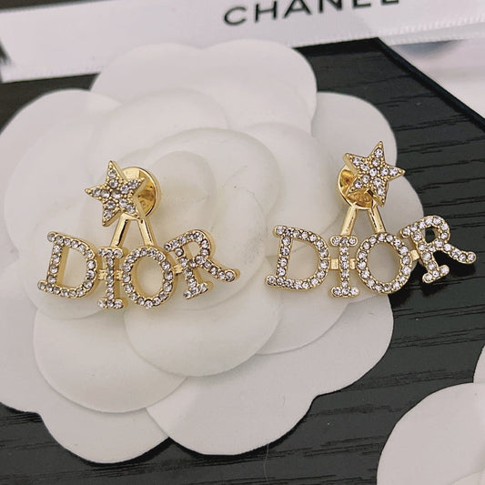 2025 Zircon Star Letter Earrings