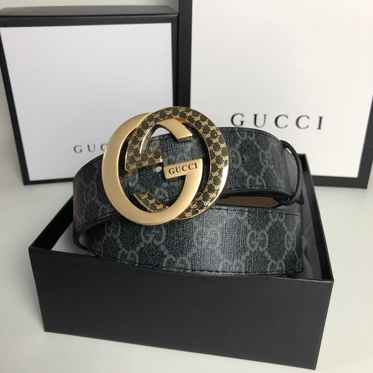 2025 3 Colors printed letter leather belt