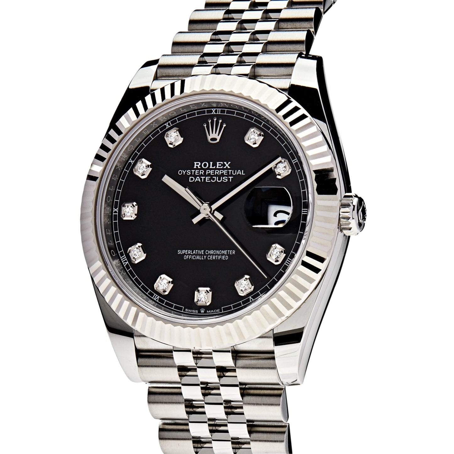 2025 Watch Datejust 126334 Stainless Steel Black Diamond Dial Jubilee (2022)