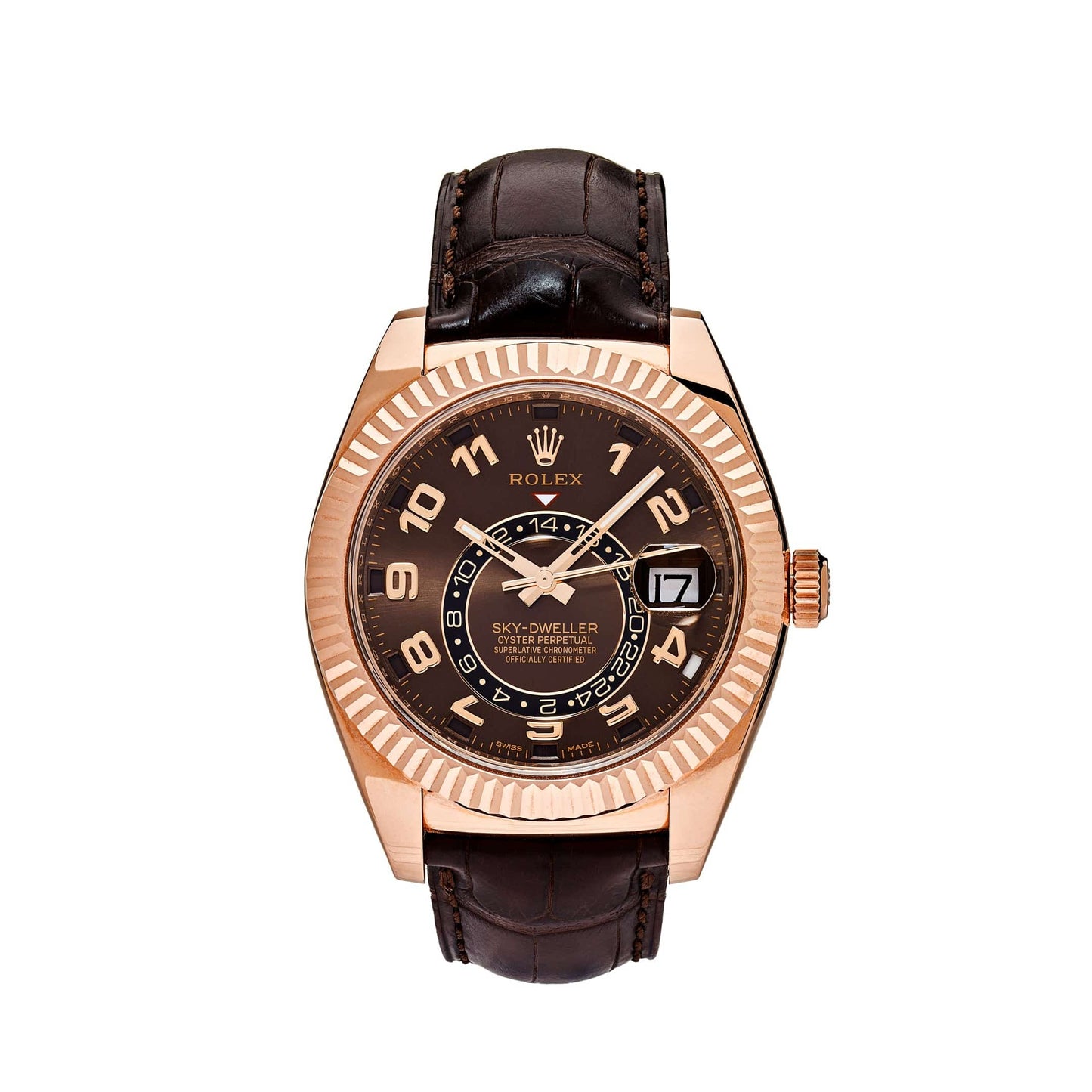 2025 Watch Sky-Dweller 326135 Rose Gold Chocolate Dial (2018)