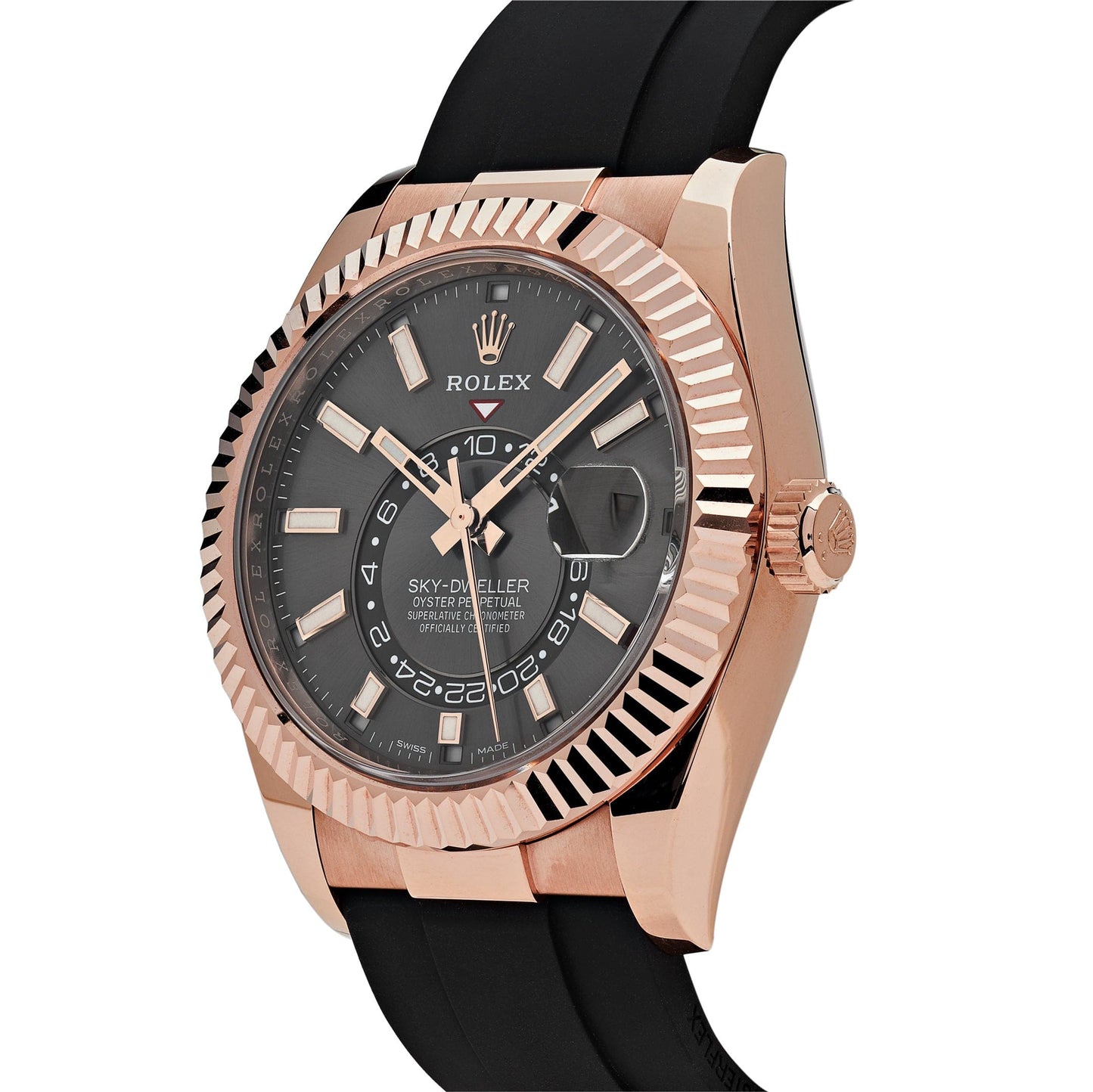 2025 Watch Sky-Dweller 326235 Rose Gold Rhodium Dial