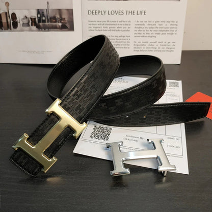 2025 2 Colors  printed leather belt