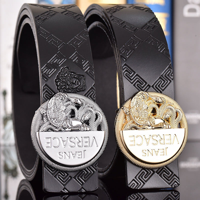 2025 2 Colors  printed letter leather belt