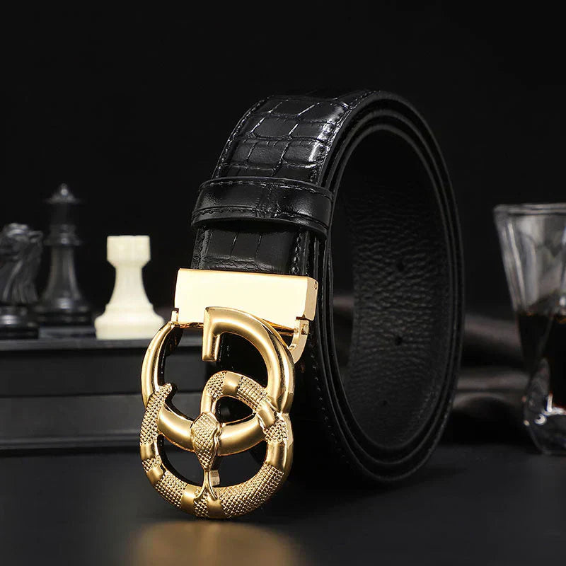 2025 3 Colors printed letter leather belt