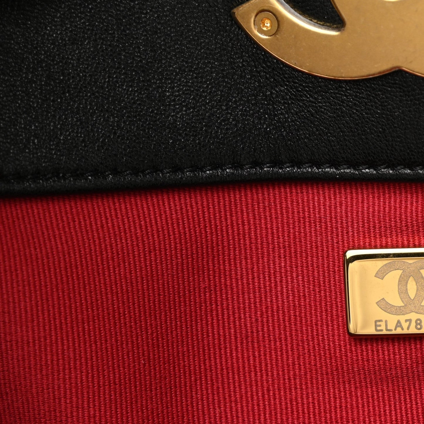 2025 Bag Lambskin Quilted CC 19 Shopping Bag Black