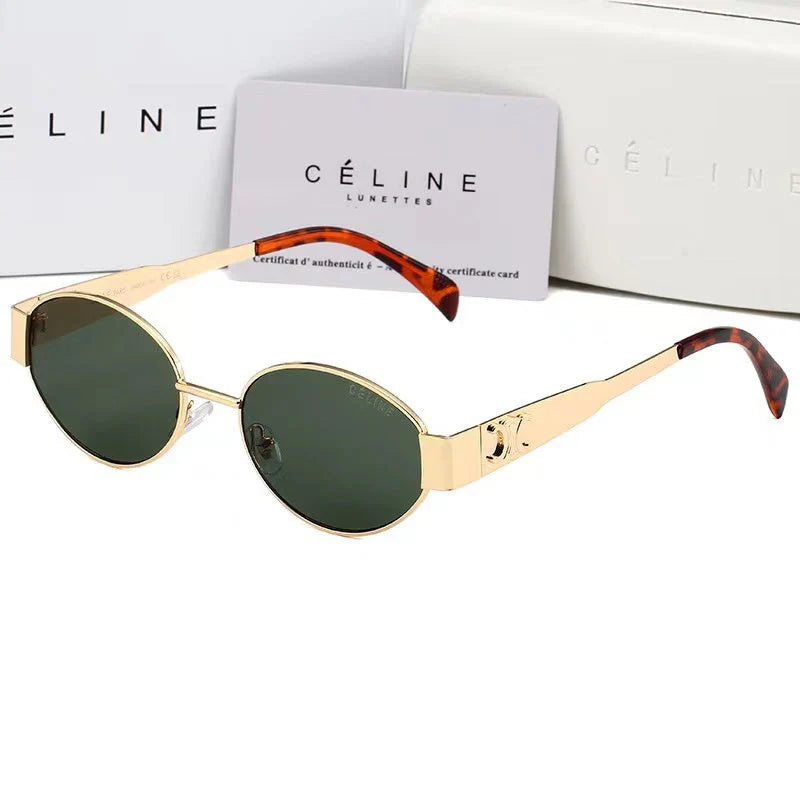 2025 Oval-frametone METAL SUNGLASSES