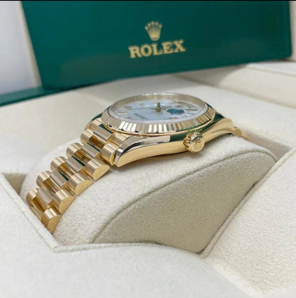 Women And Man Day Date heaven How stunning is this 36-40mm DayDate with a mother of pearl dial watch