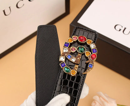 2025 2  double irregular colored diamond belts