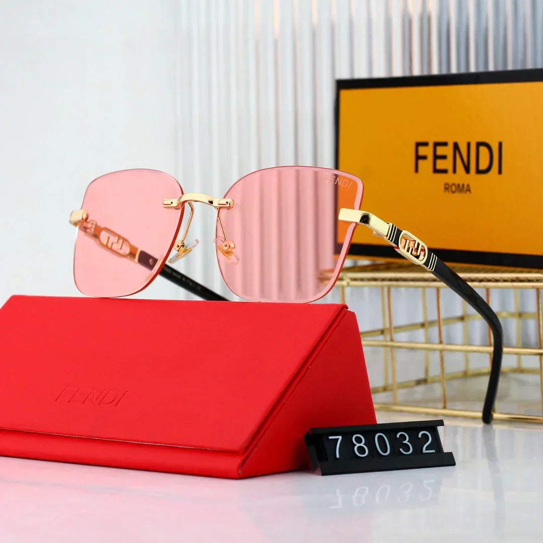 2025 Polygonal rimless cut-edge sunglasses