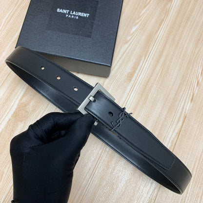 2025 Calfskin 3.0 Vintage Brass Buckle Belt