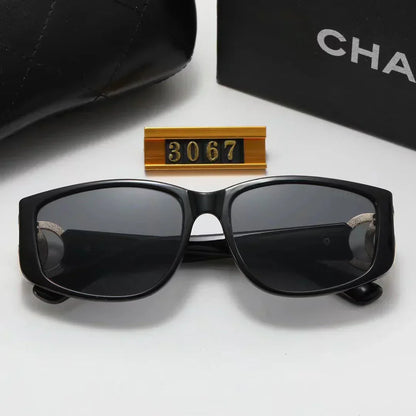 2025 Sunglasses large frame sunglasses leg logo