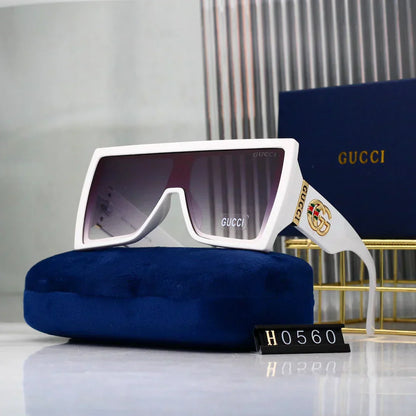 2025 Trendy Square Frame One-Piece Sunglasses