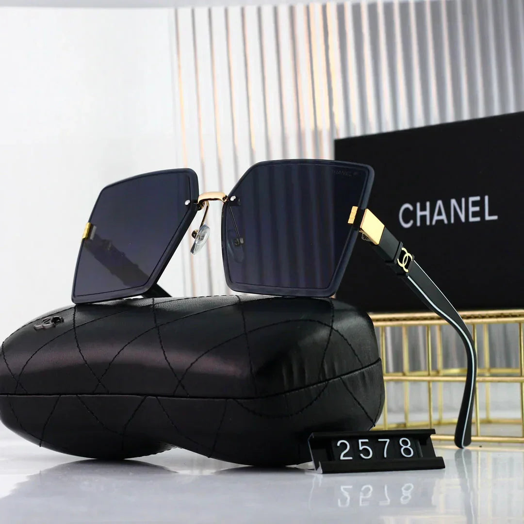 2025 Sunglasses  Square frameless fashion sunglasses