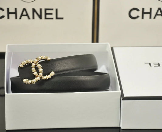 2025 6 color  double pearl rhinestone belt