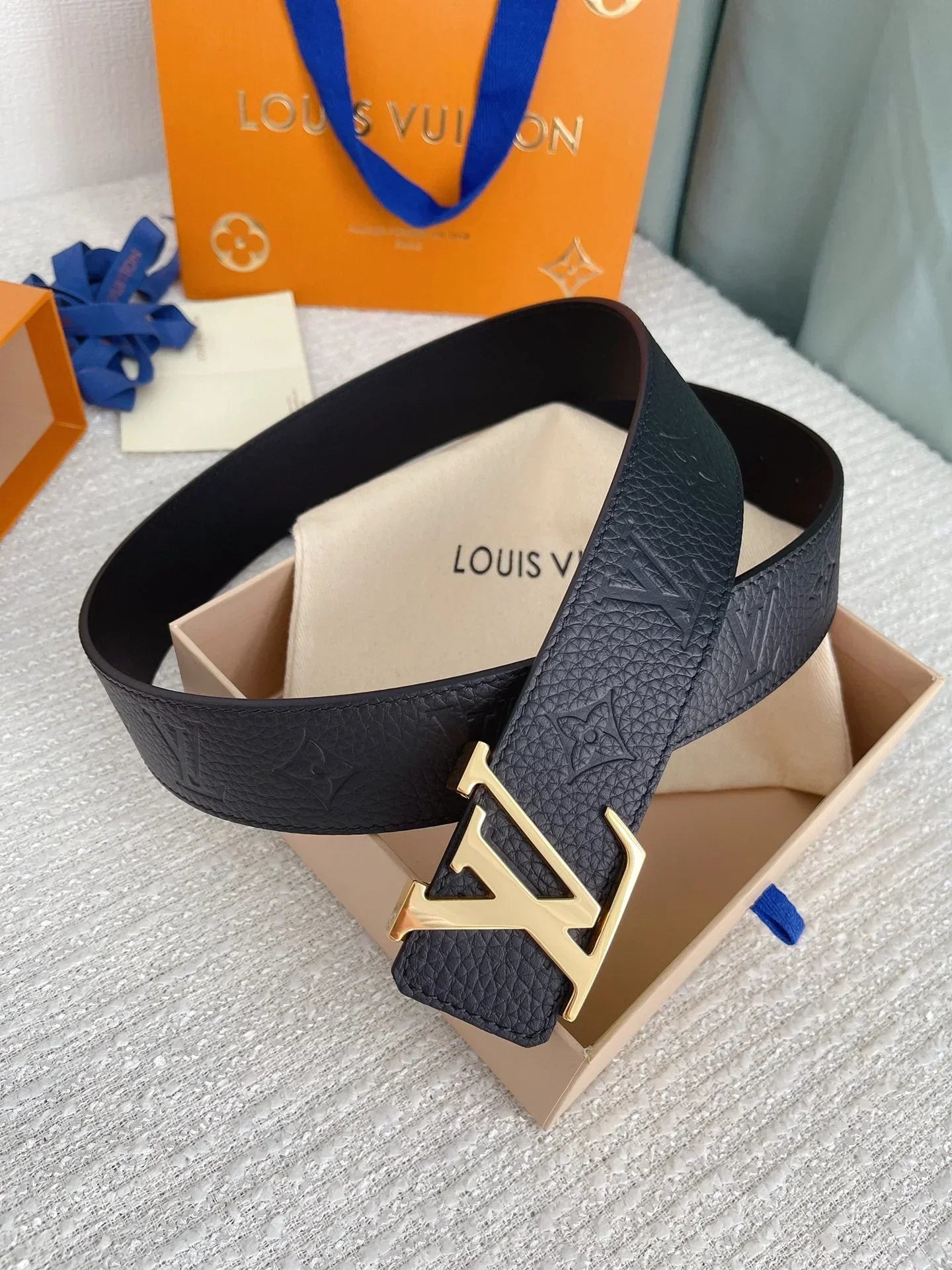 2025 Double-sided imported calfskin belt 4.0Cm