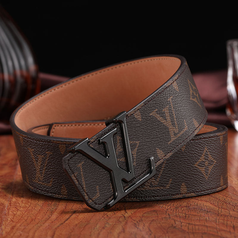 2025 3 Colors   printed letter leather belt
