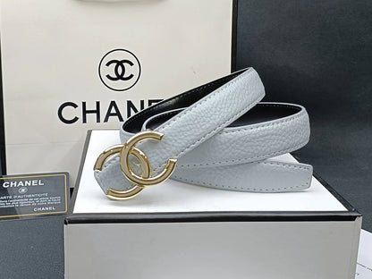 2025 8 Colors  double C multi-color lychee leather belt