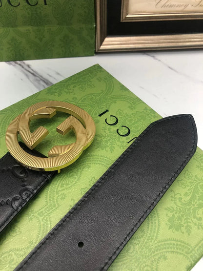 2025 First layer calfskin heat pressed Belt width 3.8cm