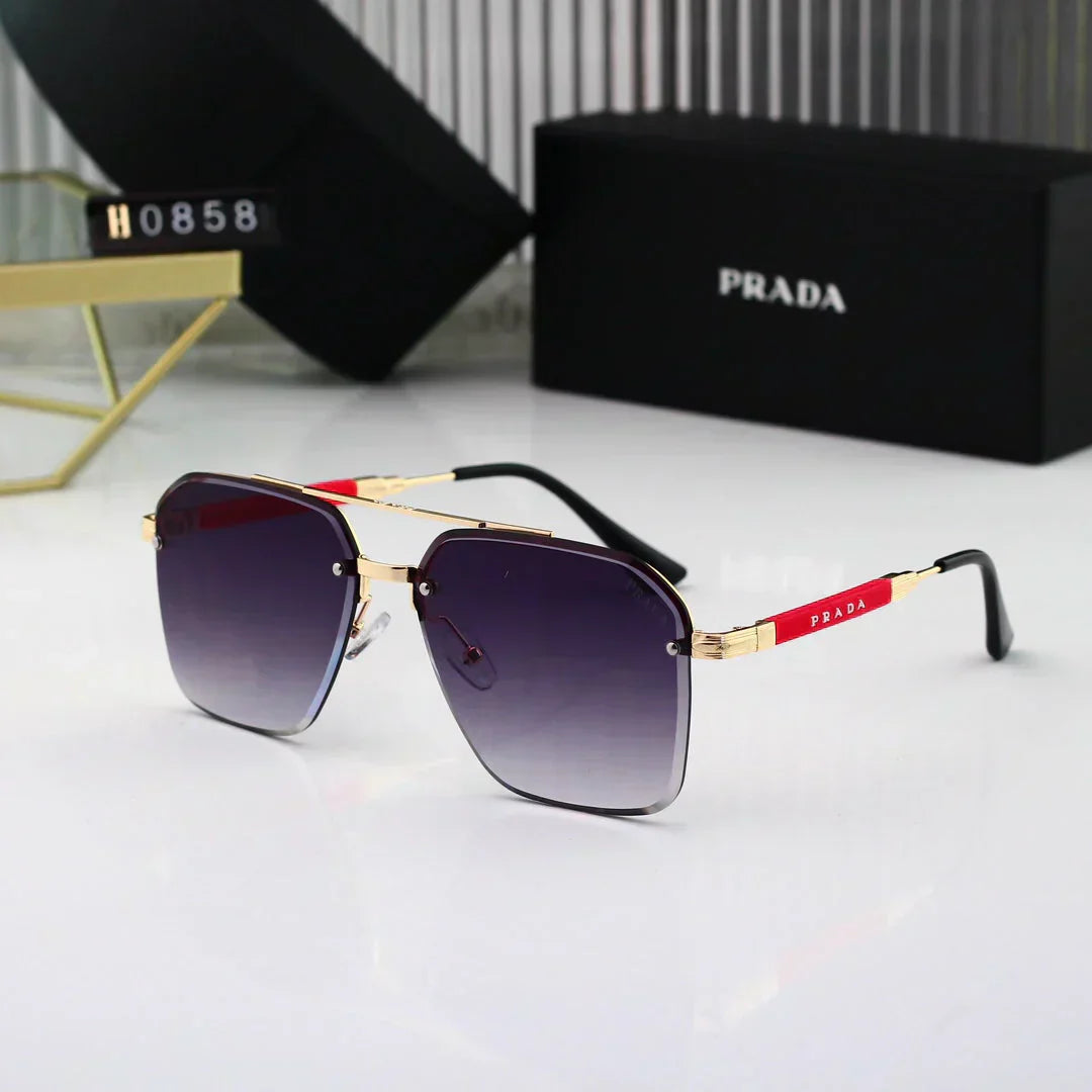 2025 Gold Thin Frame Sunglasses