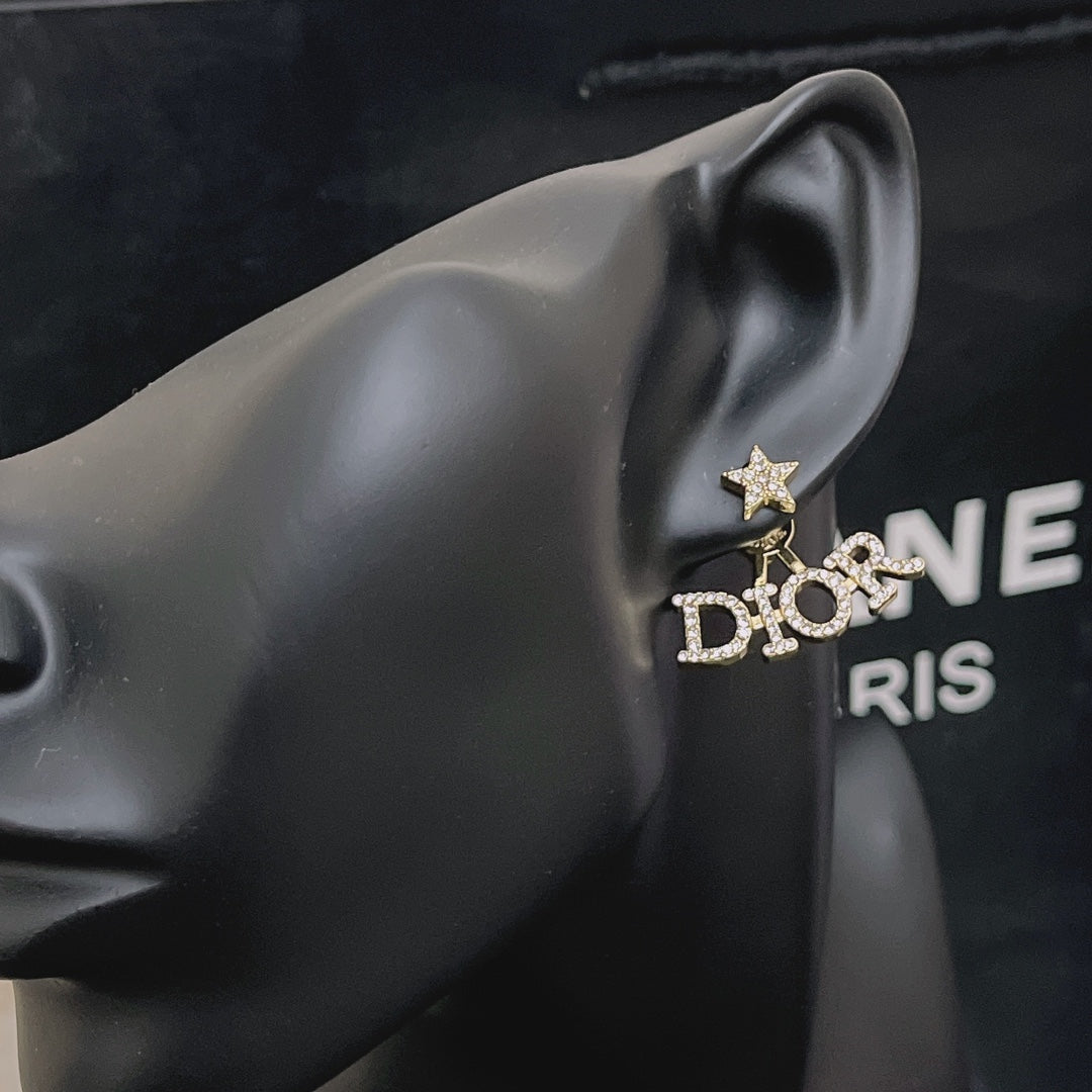 2025 Zircon Star Letter Earrings